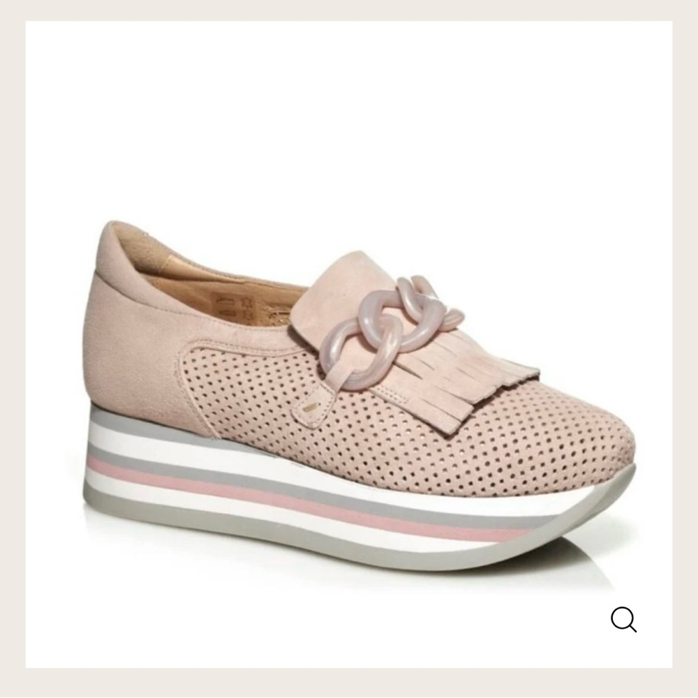 Softwaves CADIE Creme Slip-on Platform Sneakers